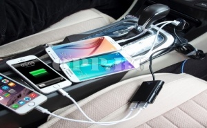 Троен Usb Разклонител за Кола