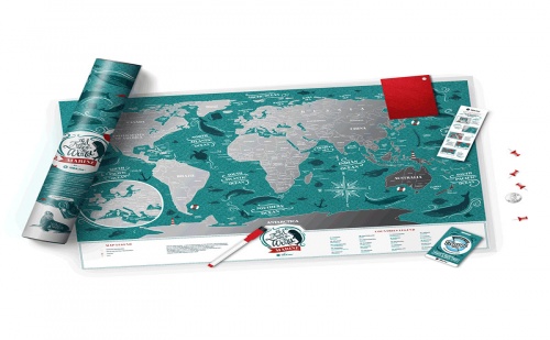 Световна Скреч Карта - Океани