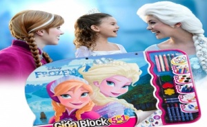 Гига Блок за Рисуване 5 в 1 Frozen