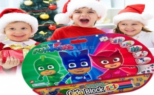 Гига Блок за Рисуване 5 в 1 Pj Masks