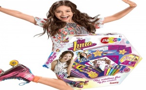 Комплект за Рисуване с Шаблони Soy Luna с Аерофлумастри