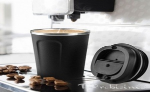 380 Мл. Черна Двустенна Термо Чаша Asobu от Серия Cafe Compact