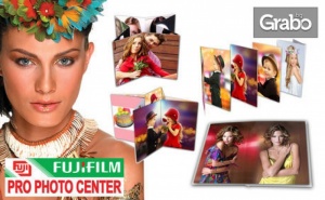 Луксозна Фотокнига с 16, 20 или 32 Страници от Фотохартия Fujifilm, Плюс Дизайн и Обработка