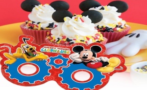 Комплект 6 Броя Парти Маски Mickey Mouse
