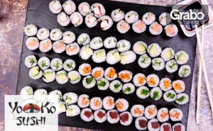 Суши сет с 88 хапки и 150мл соев сос Kikkoman