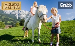 3 Часа и Половина Детски Рожден Ден за 10 Деца с Конна Езда, Батут и Въжен Тролей