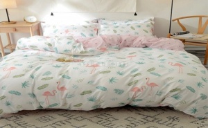 Спален Комплект Flamingos Print Sheet Set