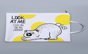 Чанта несесер Bear Print Filing Bag With Handle