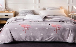 Меко пухкаво одеяло Flamingos Graphic Print Blanket