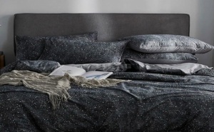Луксозен сет спално бельо Starry Sky Overlay Print Sheet Set