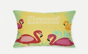 Калъфка за възглавница Flamingos Print Pillowcase Cover