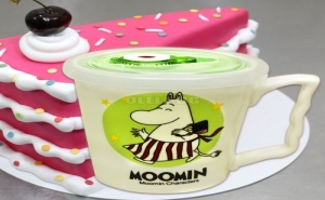 Порцеланова Чаша с Вакуумираща Капачка Moomin