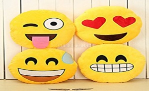 Възглавница Емотикон Emoji Heart Eyes