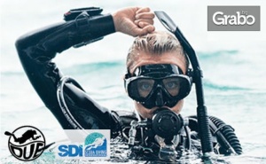 Сертифициран Водолазен Курс Sdi Open Water Scuba Diver, с 20 Часа Теория и Практика