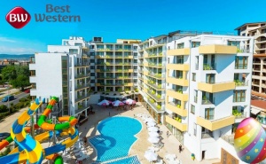 Великден с Нощувка на човек на База All Inclusive+, Плюс Отопляем Външен Басейн в Хотел Бест Уестърн Премиум Ин****, <em>Слънчев бряг</em>. Дете до 12Г. Безплатно!