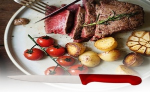 Комплект 6 Броя Кухненски Ножове с Цветни Дръжки