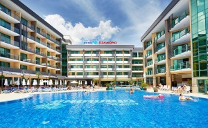 Нощувка на човек на база All Inclusive + басейн в хотел Диамант****, Слънчев бряг. Дете до 12.99 г. - БЕЗПЛАТНО!