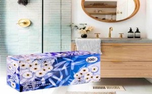 Хартиени кърпи в кутия 200 броя Silk