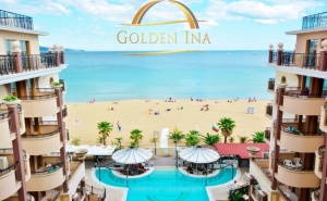 От 1 до 25 Август на 1-Ва Линия в <em>Слънчев бряг</em>! Нощувка на База All Inclusive на човек + Басейн само за 85.50 лв. в Хотел Голдън Ина***