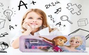 Метален Несесер Пълен с Ученически Пособия Frozen