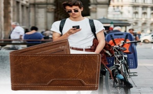 Кафяв Мъжки Портфейл от Изкуствена Кожа