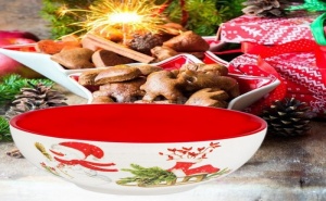 Сладурска Коледна Купичка Снежен Човек със Шейна