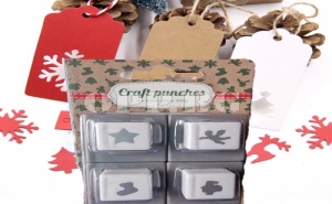 4 броя Коледни перфоратири Craft punches