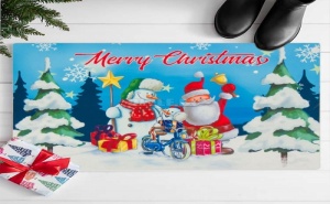 Весела Празнична Изтривалка за Врата Merry Christmas