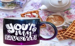 Голяма Керамична Чаша в Преливащи Цветове You Are My Favorite