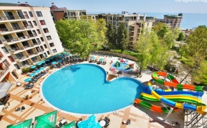 Специална Оферта от 01.06 до 02.07! Нощувка на човек на База All Inclusive + 3 Басейна и 2 Аквапарка от Престиж Хотел и Аквапарк, <em>Златни Пясъци</em>