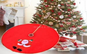 Червена Пола за Коледна Елха Дядо Коледа