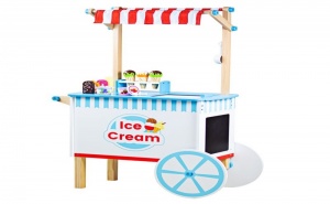 Детски Комплект Дървена Количка за Сладолед Bigjigs