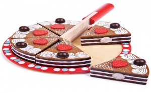 Дървена Играчка Шоколадова Торта Bigjigs