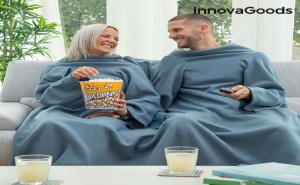Двойно Одеало с Джобове и Ръкави Innovagoods Doublanket
