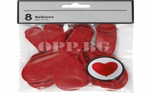 Балони с Форма на Сърце 8 бр.