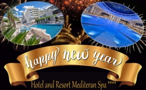 Нова Година в Будва, Черна Гора! Транспорт + 4 Нощувки на човек със Закуски и 3 Вечери + Вътрешни Басейни и Релакс Пакет в Mediteran Hotel & Resort 4*