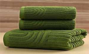 Зелена Хавлиена Кърпа за Баня Solid Color Bath Towel