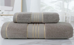 Хавлиена кърпа за баня Khaki Striped Pattern Bath Towel