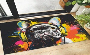 Kилимче за Входна Врата Hiphop Dog Printed Door Mat