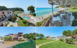 Ранни Записвания на Първа Линия в Elani Bay Resort****, Елани, Гърция! 2+ Нощувки на човек със Закуски + 3 Басейна в <em>Касандра</em>